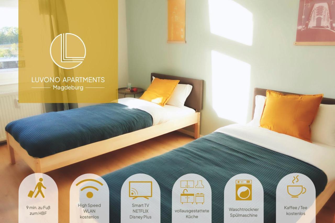 Luvono Apartments - 2 Schlafzimmer / Netflix / Disney+ 马格德堡 外观 照片
